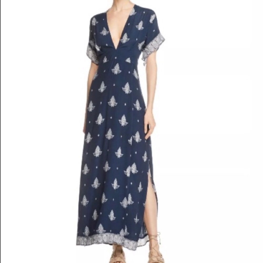 Faithfull navy blue maxi dress